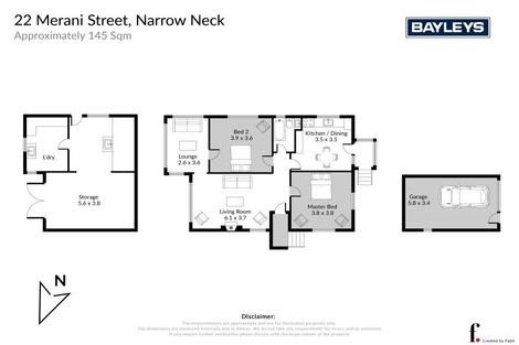 Photo of property in 22 Merani Street, Narrow Neck, Auckland, 0622