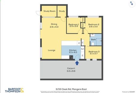 Photo of property in 3/33 Cleek Road, Mangere East, Auckland, 2024