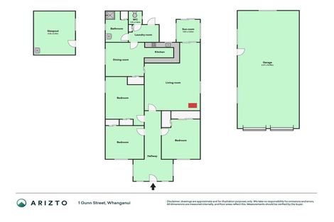 Photo of property in 1 Gunn Street, Gonville, Whanganui, 4501