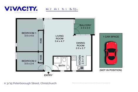 Photo of property in 3/15 Peterborough Street, Christchurch Central, Christchurch, 8013