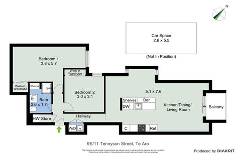 Photo of property in Republic Apartments, 9e/11 Tennyson Street, Te Aro, Wellington, 6011