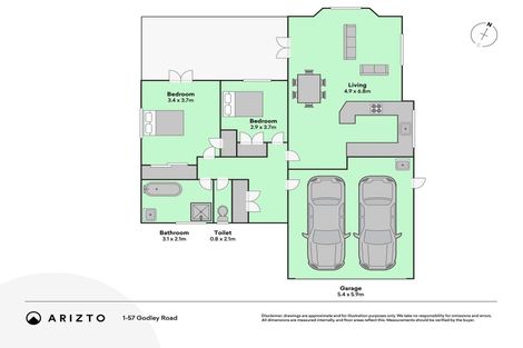 Photo of property in 1/57 Godley Road, Green Bay, Auckland, 0604