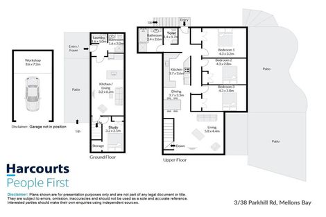Photo of property in 3/38 Parkhill Road, Mellons Bay, Auckland, 2014