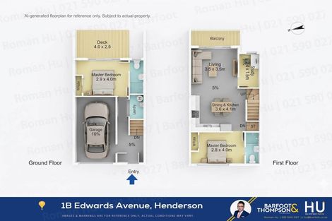Photo of property in 1b Edwards Avenue, Henderson, Auckland, 0610