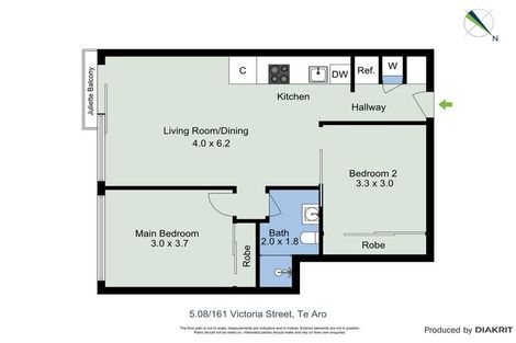 Photo of property in Victoria Lane Apartments, 508/161 Victoria Street, Te Aro, Wellington, 6011