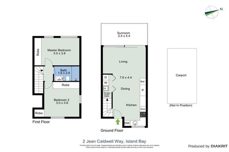 Photo of property in 2 Jean Caldwell Way, Island Bay, Wellington, 6023