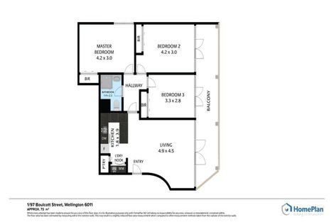 Photo of property in 1/97 Boulcott Street, Wellington Central, Wellington, 6011