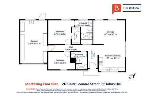 Photo of property in 2d Saint Leonard Street, Saint Johns Hill, Whanganui, 4501