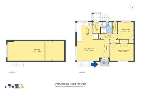 Photo of property in 2/79 Archers Road, Hillcrest, Auckland, 0629