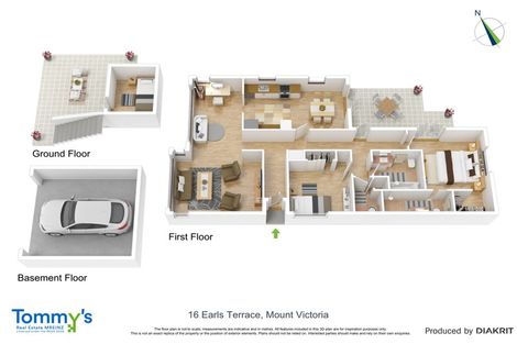 Photo of property in 16 Earls Terrace, Mount Victoria, Wellington, 6011