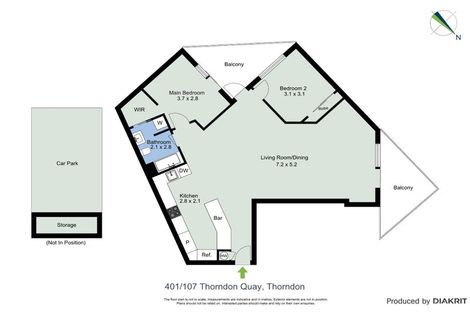 Photo of property in Stadium Garden Flats, 401/107 Thorndon Quay, Pipitea, Wellington, 6011