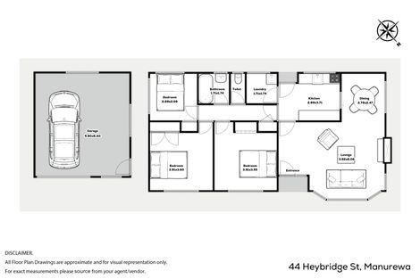 Photo of property in 44 Heybridge Street, Manurewa, Auckland, 2102