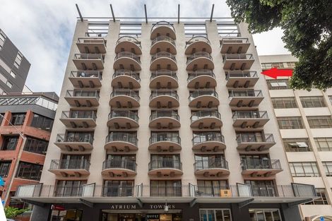 Photo of property in Atrium Towers, 6a/154 The Terrace, Wellington Central, Wellington, 6011