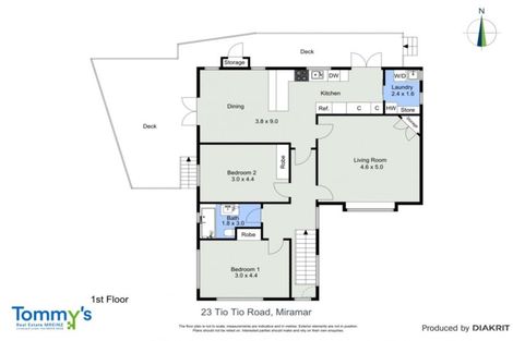 Photo of property in 23 Tio Tio Road, Miramar, Wellington, 6022