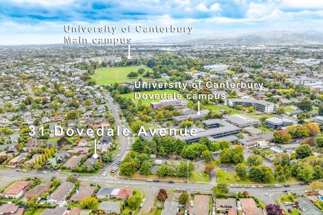Photo of property in 31 Dovedale Avenue, Ilam, Christchurch, 8041