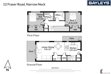 Photo of property in 2/12 Fraser Road, Narrow Neck, Auckland, 0624