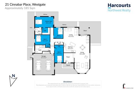 Photo of property in 21 Cinnabar Place, Westgate, Auckland, 0614