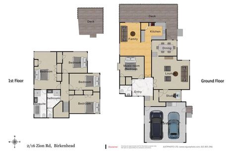 Photo of property in 2/16 Zion Road, Birkenhead, Auckland, 0626