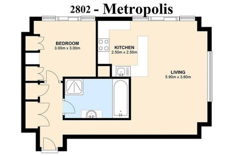 Photo of property in The Metropolis Apartments, 2902/1 Courthouse Lane, Auckland Central, Auckland, 1010