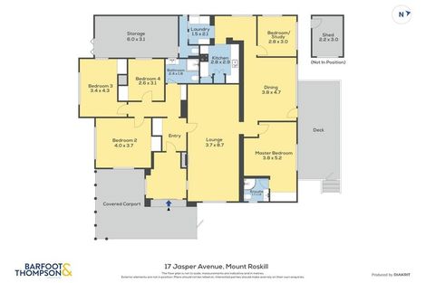 Photo of property in 17 Jasper Avenue, Mount Roskill, Auckland, 1041