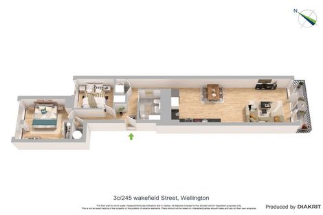 Photo of property in Monument Apartments, 3c/245 Wakefield Street, Te Aro, Wellington, 6011