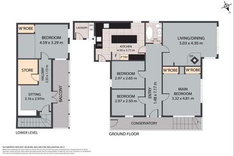 Photo of property in 58 Fairview Crescent, Kelburn, Wellington, 6012