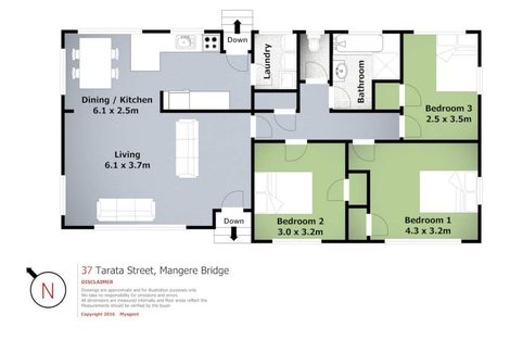 Photo of property in 37 Tarata Crescent, Mangere Bridge, Auckland, 2022