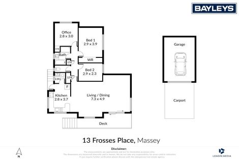 Photo of property in 13 Frosses Place, Massey, Auckland, 0614