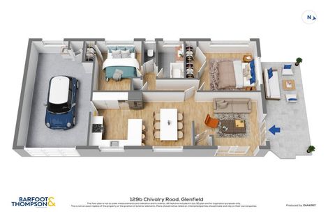 Photo of property in 2/129 Chivalry Road, Glenfield, Auckland, 0629