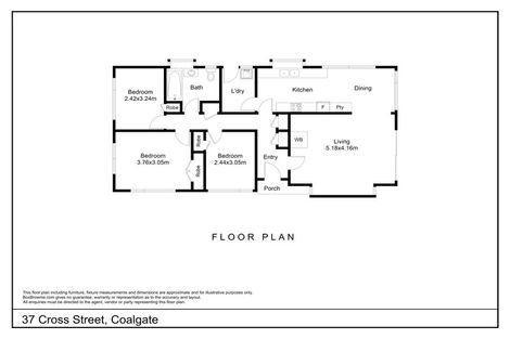 Photo of property in 37 Cross Street, Coalgate, 7673