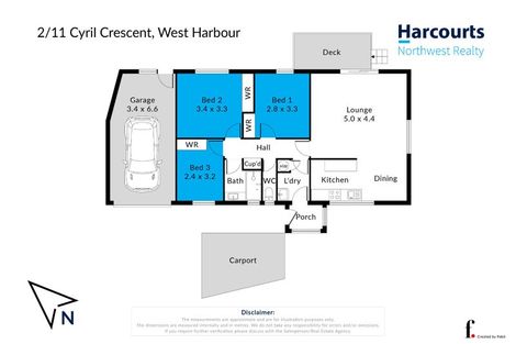 Photo of property in 2/11 Cyril Crescent, West Harbour, Auckland, 0618
