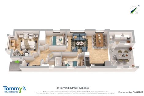 Photo of property in 9 Te Whiti Street, Kilbirnie, Wellington, 6022