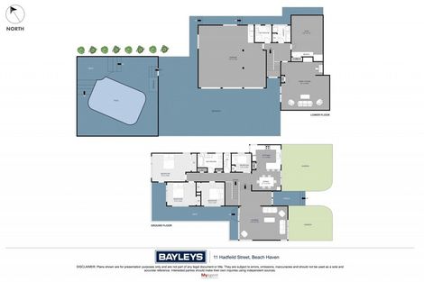 Photo of property in 11 Hadfield Street, Beach Haven, Auckland, 0626