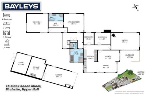Photo of property in 15 Black Beech Street, Birchville, Upper Hutt, 5018