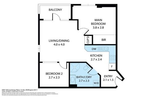 Photo of property in Courtenay Apartments, 509/120 Courtenay Place, Te Aro, Wellington, 6011