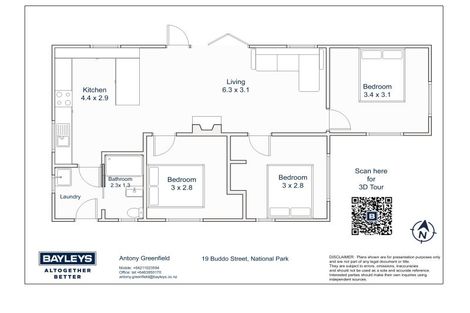 Photo of property in 19 Buddo Street, National Park, Owhango, 3989