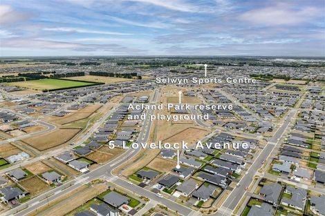 Photo of property in 5 Lovelock Avenue, Rolleston, 7615