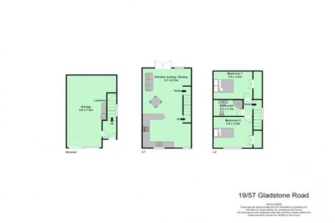 Photo of property in 3/57 Gladstone Road, Northcote, Auckland, 0627