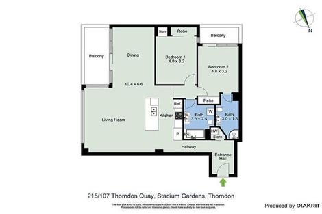 Photo of property in Stadium Garden Flats, 215/107 Thorndon Quay, Pipitea, Wellington, 6011