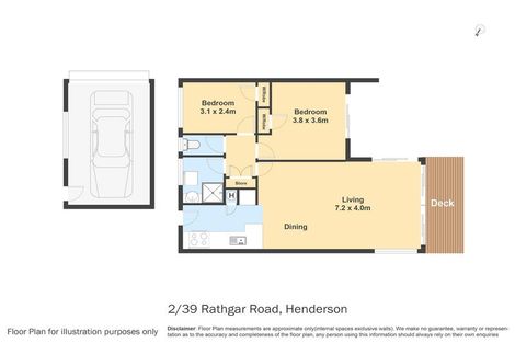 Photo of property in 2/39 Rathgar Road, Henderson, Auckland, 0610