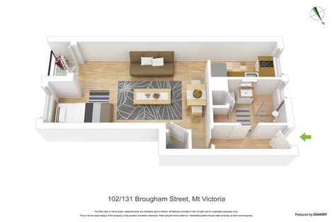 Photo of property in Melksham Towers, 102/131 Brougham Street, Mount Victoria, Wellington, 6011