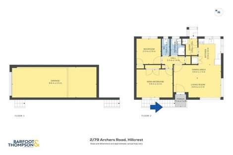 Photo of property in 2/79 Archers Road, Hillcrest, Auckland, 0629