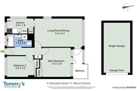 Photo of property in 11/4 Claremont Grove, Mount Victoria, Wellington, 6011