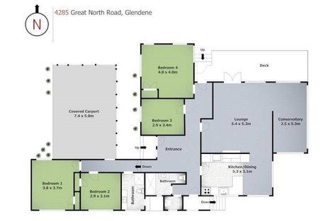 Photo of property in 4285 Great North Road, Glendene, Auckland, 0602