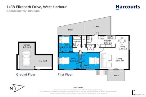 Photo of property in 1/38 Elizabeth Drive, West Harbour, Auckland, 0618