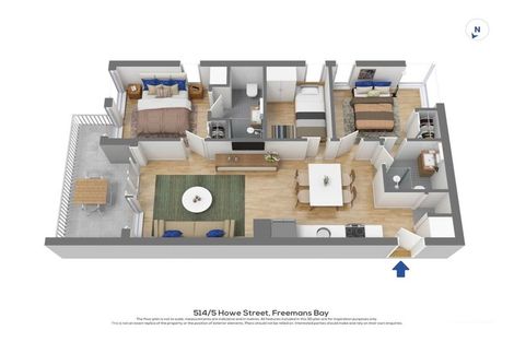 Photo of property in 514/5 Howe Street, Freemans Bay, Auckland, 1011
