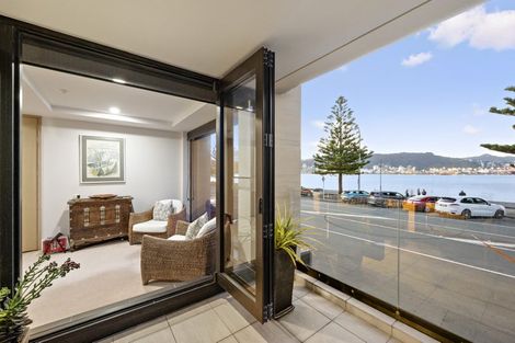 Photo of property in Waterline Apartments, 1a/342 Oriental Parade, Oriental Bay, Wellington, 6011