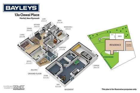 Photo of property in 13a Oawai Place, Marfell, New Plymouth, 4310