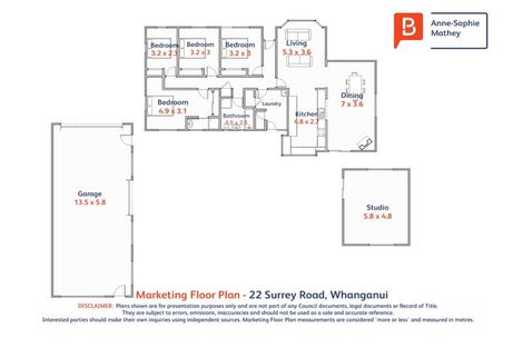 Photo of property in 22 Surrey Road, Springvale, Whanganui, 4501