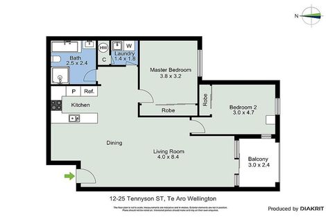 Photo of property in Tennyson Apartments, 12/25 Tennyson Street, Te Aro, Wellington, 6011